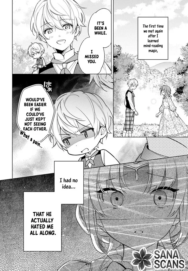 The princess who can read minds doesn't notice her fiancé's overwhelming love. Chapter 1 page 32