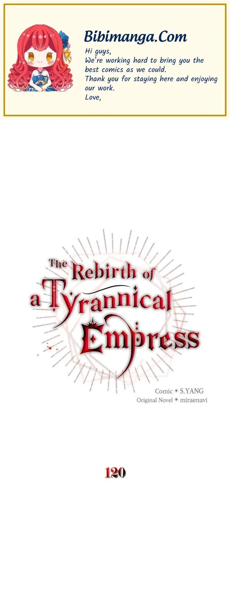 The Rebirth of a Tyrannical Empress Chapter 120 page 1