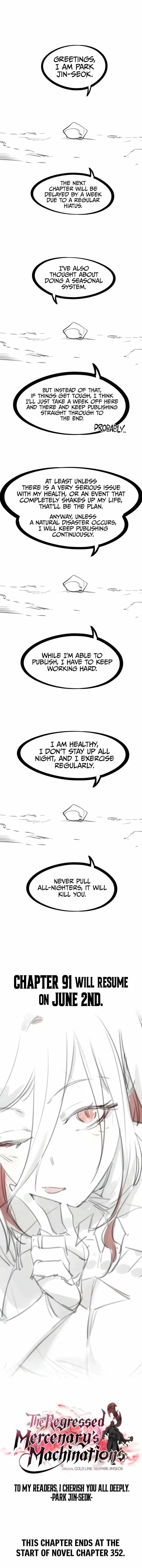 The Regressed Mercenary's Machinations Chapter 90.5 page 1
