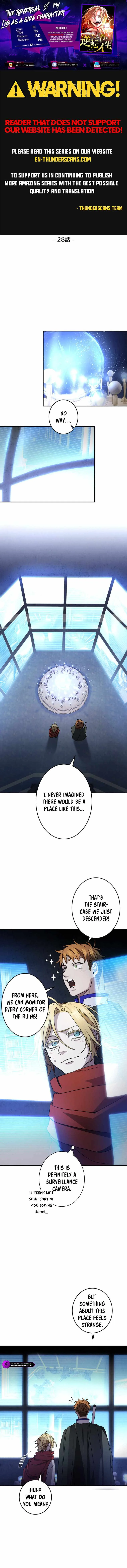 The Reversal of My Life as a Side Character Chapter 28 page 1