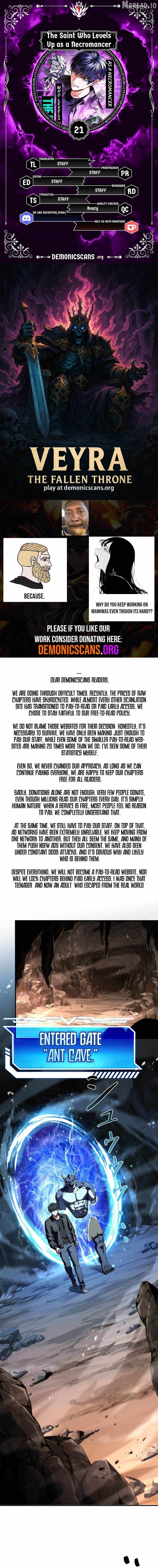 The Saint Who Levels Up as a Necromancer Chapter 21 page 1