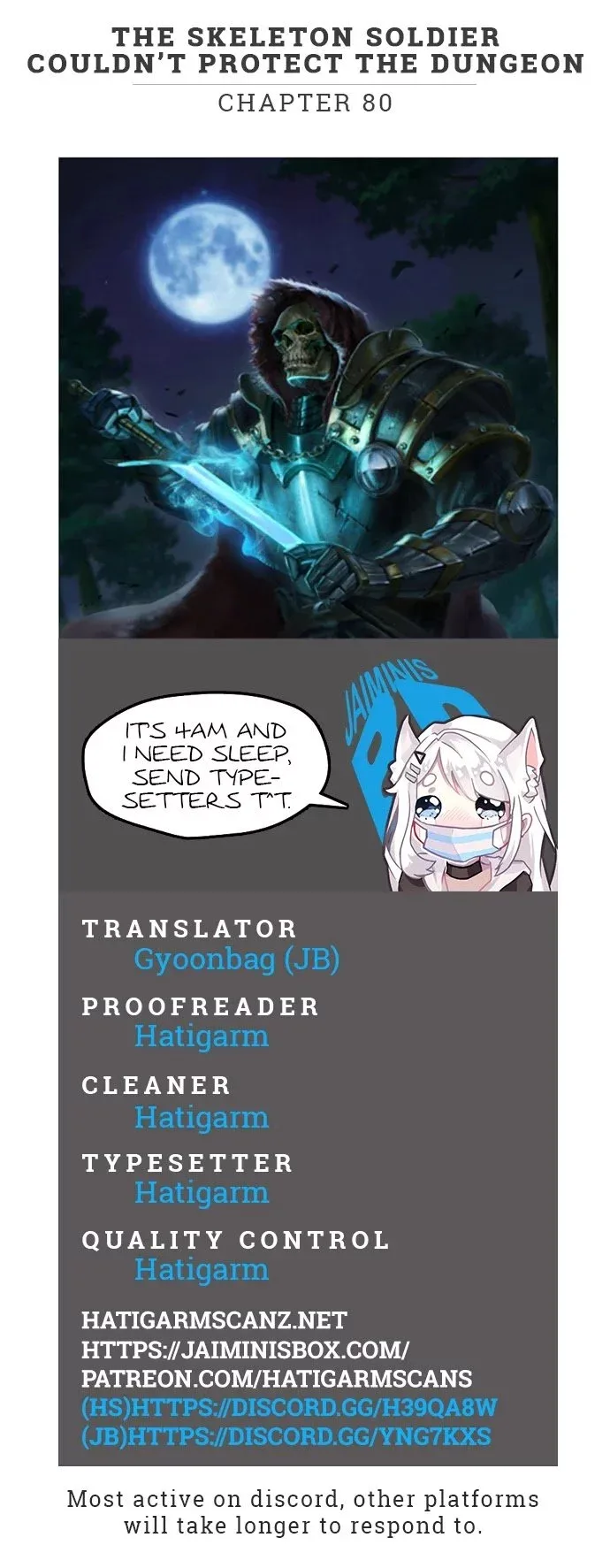 The Skeleton Soldier Failed to Defend the Dungeon Chapter 80 page 1