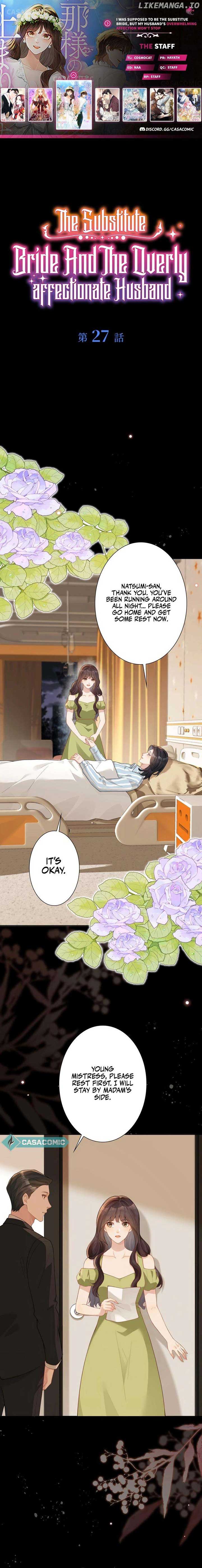 The Substitute Bride And The Overly affectionate Husband Chapter 27 page 2