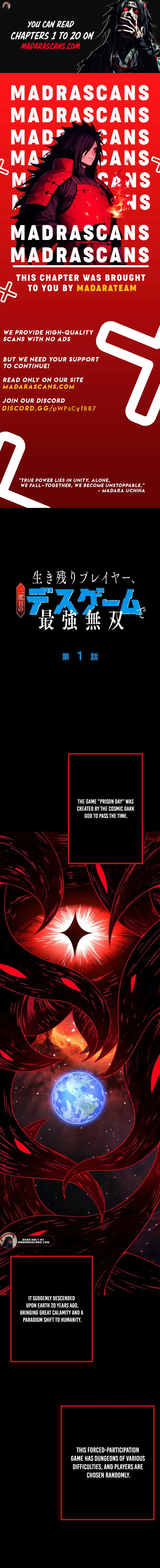 The Surviving Player: Unrivaled in the Second Death Game Chapter 1 page 1