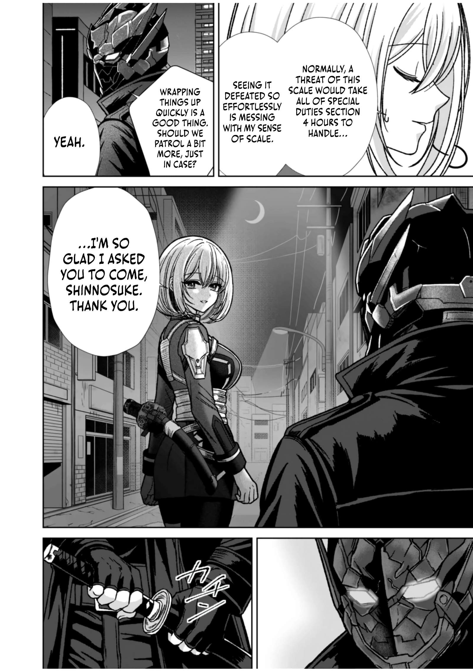 The Unrivaled Sword Saint Salaryman ~My Childhood Friend Occasionally Asks Me to Help Save Humanity~ Chapter 7 page 24