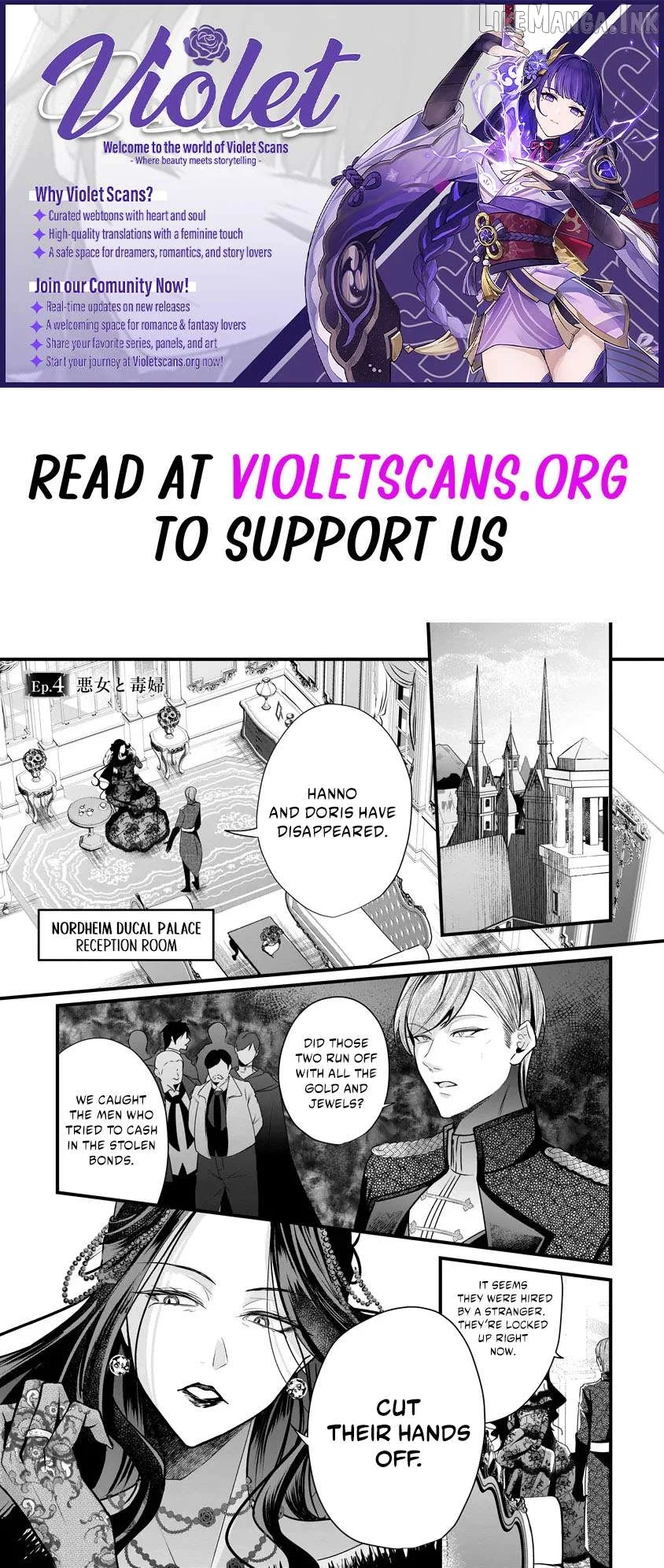 The Vengeful Noble Lady's Way of Hunting Villains Chapter 4.1 page 1