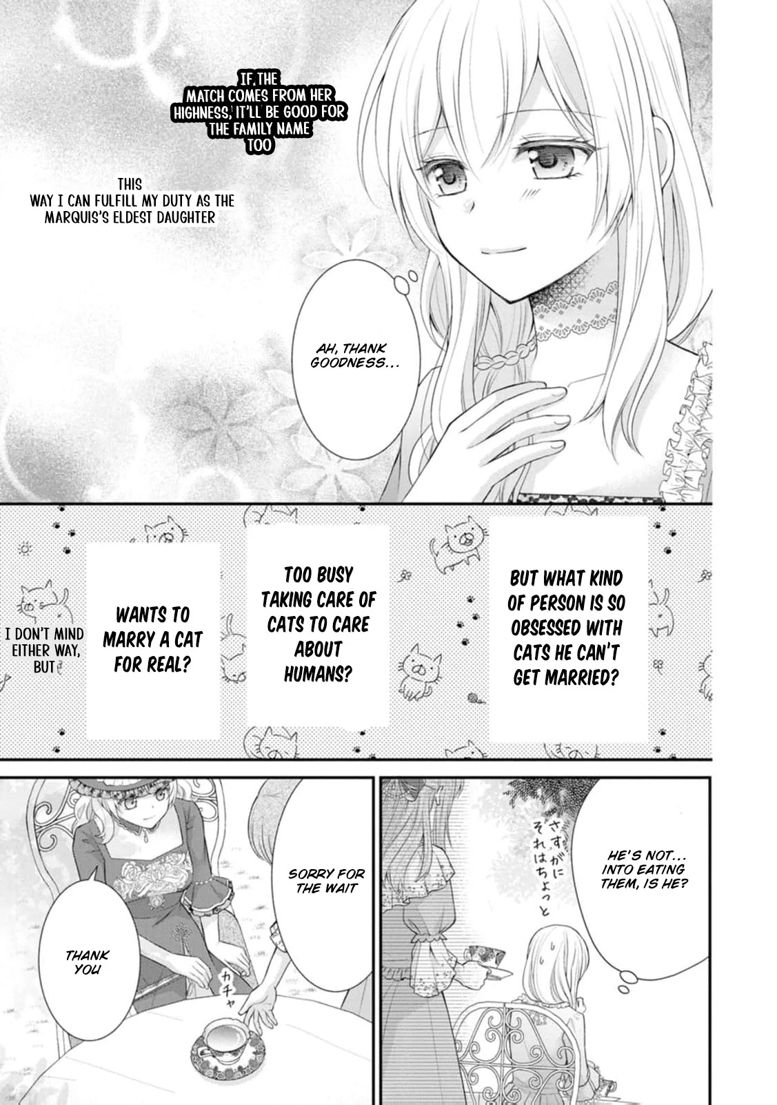The Villainess Cursed into a Cat Is Taken In by the Crown Prince Chapter 1 page 34