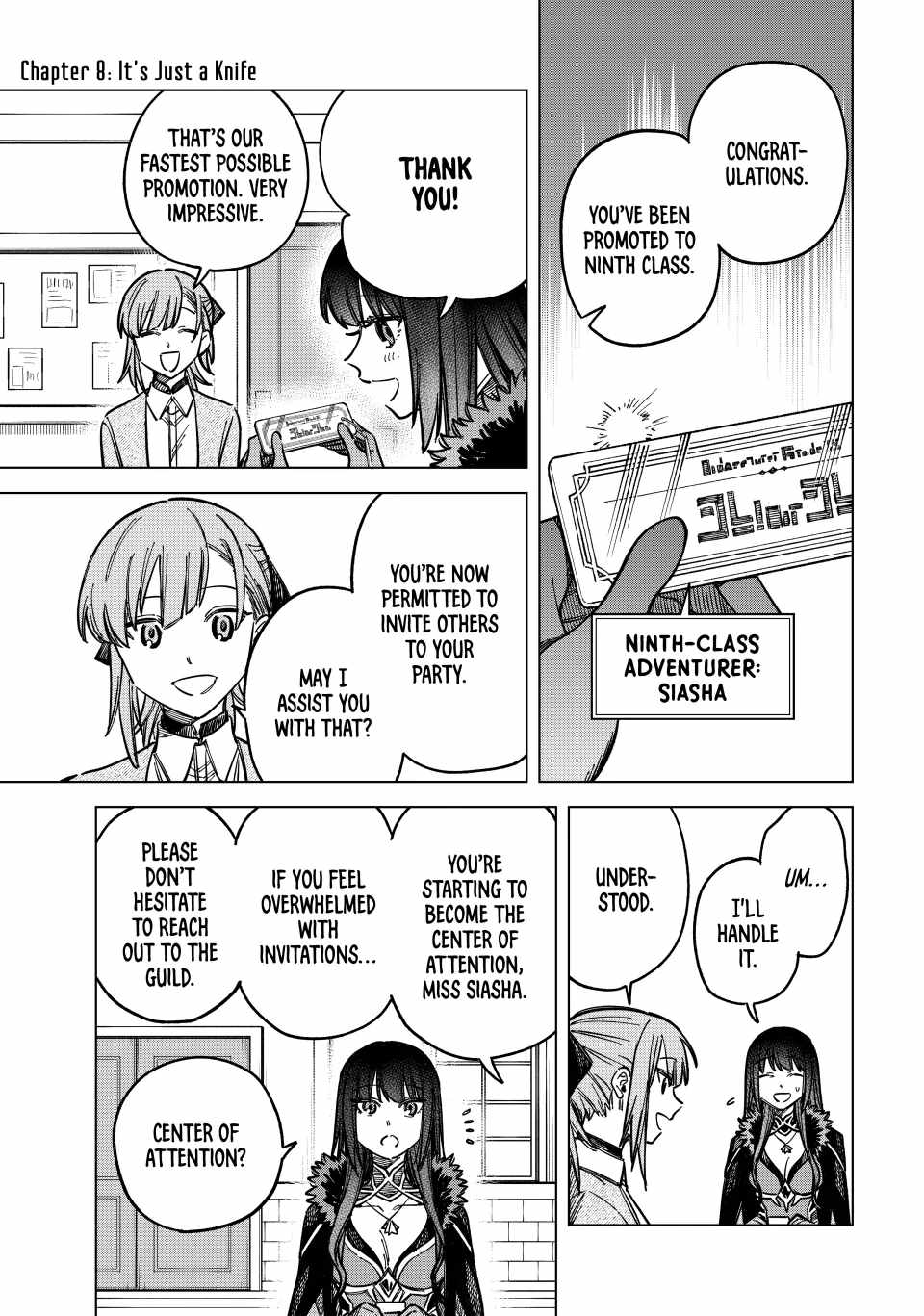 The Witch and the Mercenary Chapter 8 page 1