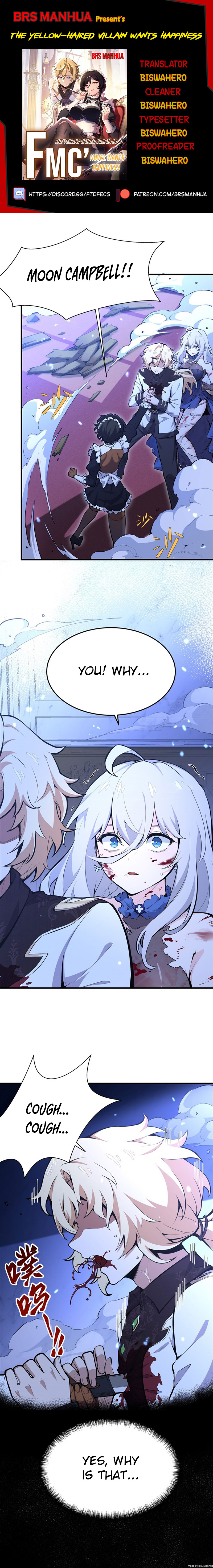 The Yellow-haired Villain in Female Main Character's Novel wants Happiness Chapter 10 page 1