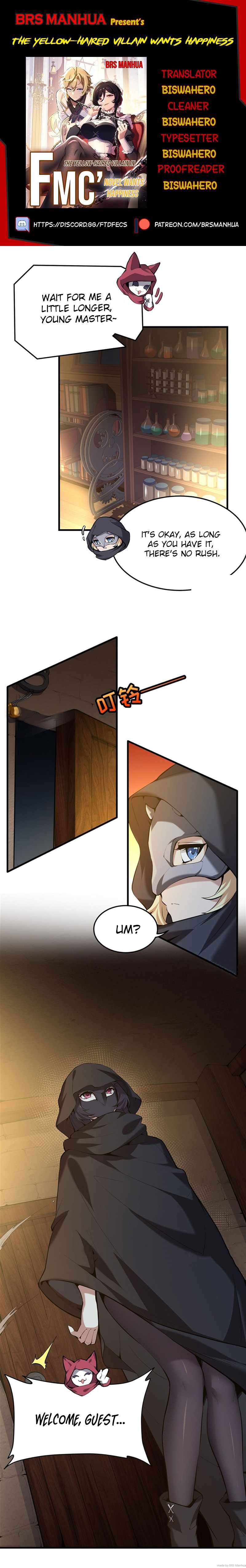 The Yellow-haired Villain in Female Main Character's Novel wants Happiness Chapter 4 page 1