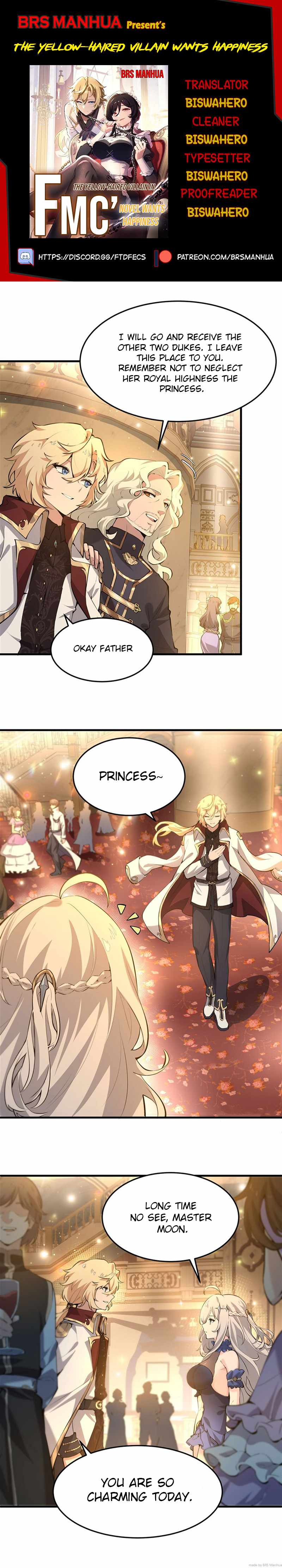 The Yellow-haired Villain in Female Main Character's Novel wants Happiness Chapter 5 page 1