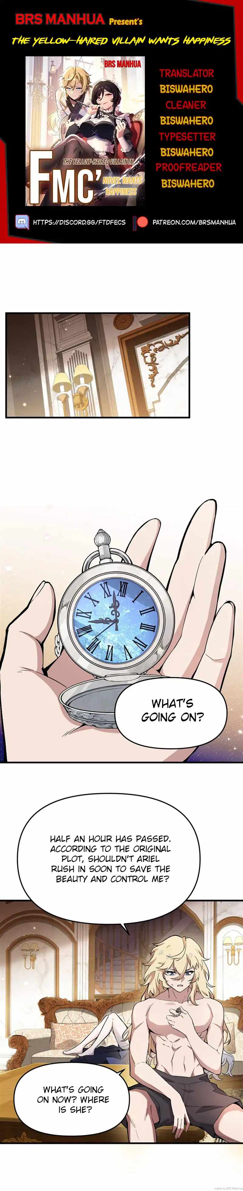 The Yellow-haired Villain in Female Main Character's Novel wants Happiness Chapter 7 page 1