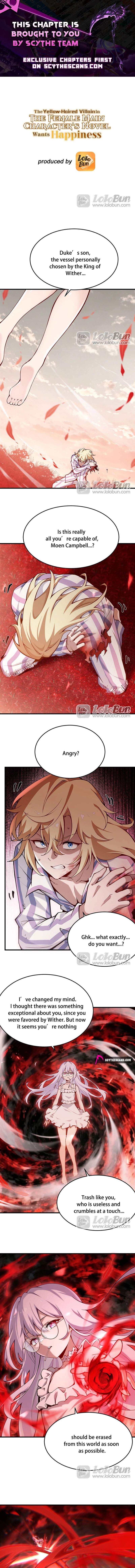The Yellow-haired Villain in Female Main Character's Novel wants Happiness Chapter 77 page 1