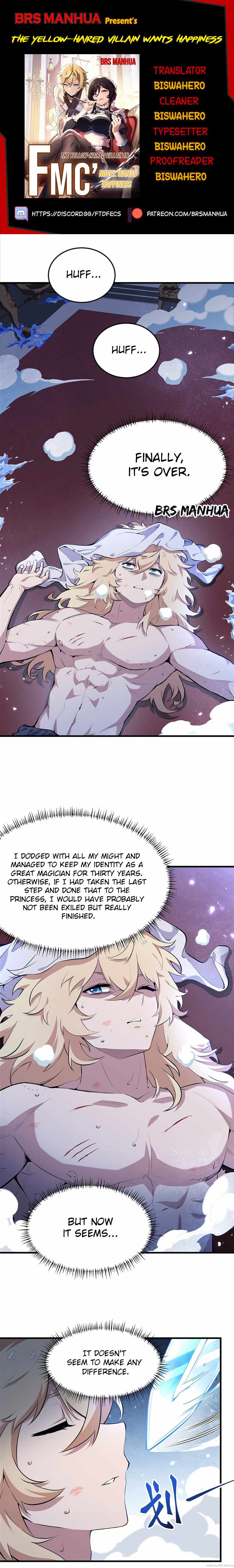 The Yellow-haired Villain in Female Main Character's Novel wants Happiness Chapter 8 page 1