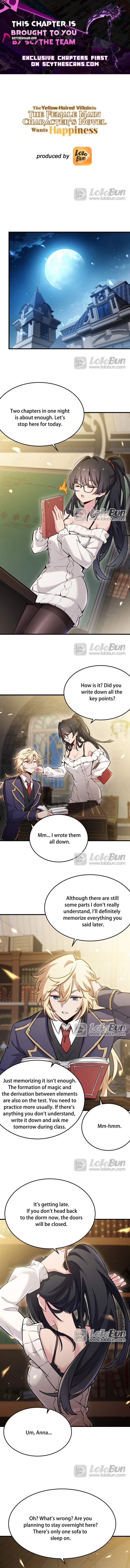 The Yellow-haired Villain in Female Main Character's Novel wants Happiness Chapter 81 page 1