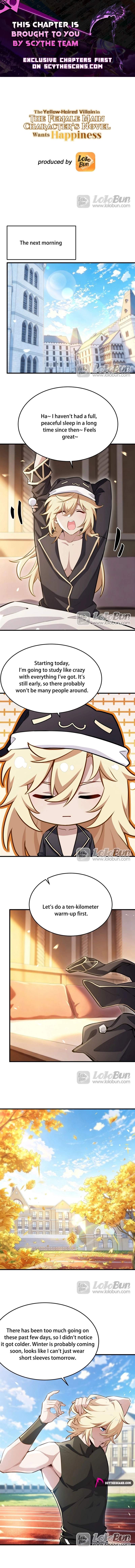 The Yellow-haired Villain in Female Main Character's Novel wants Happiness Chapter 84 page 1