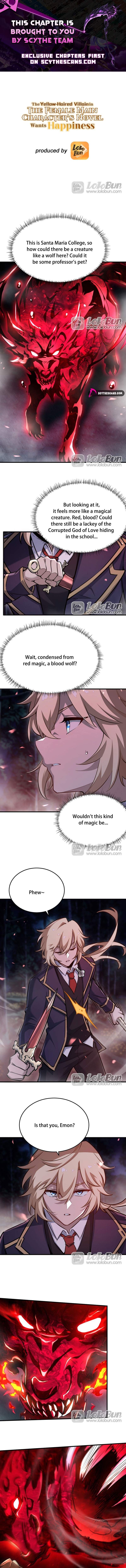 The Yellow-haired Villain in Female Main Character's Novel wants Happiness Chapter 86 page 1