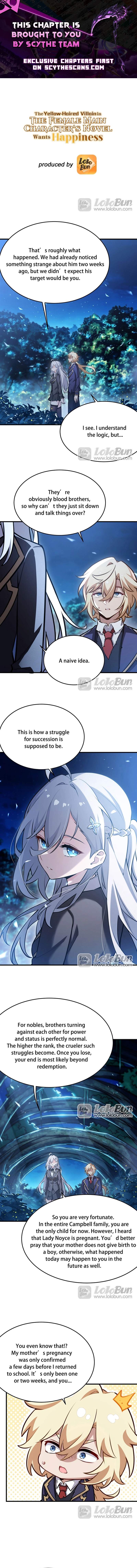 The Yellow-haired Villain in Female Main Character's Novel wants Happiness Chapter 88 page 1