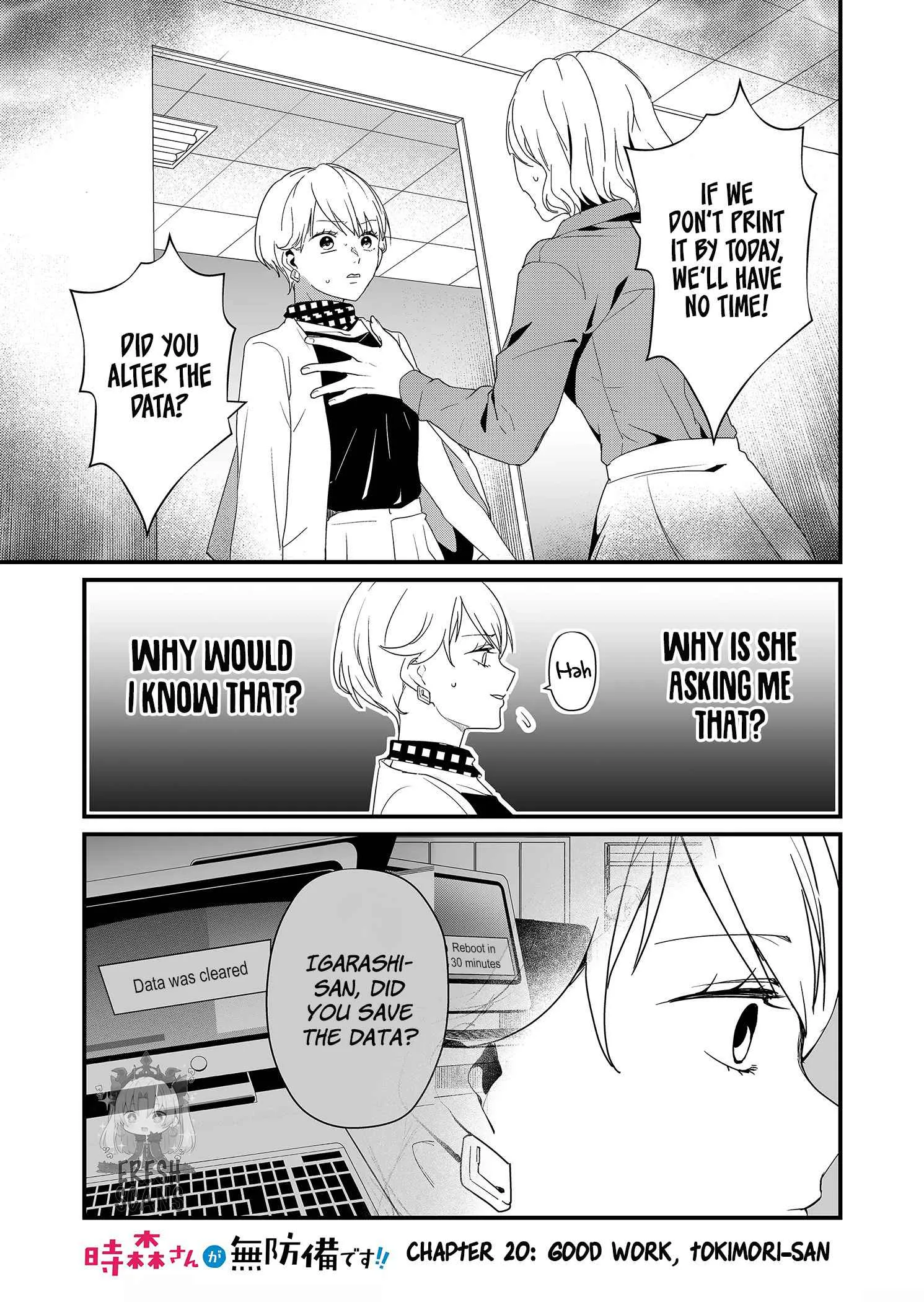 Tokimari-san is Completely Defenseless!! Chapter 20 page 1