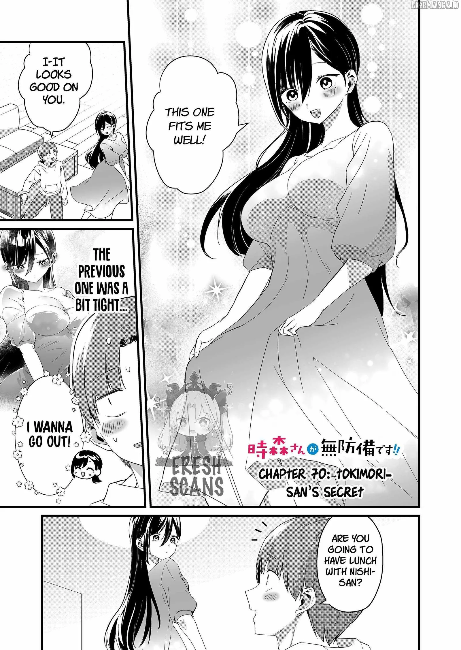 Tokimari-san is Completely Defenseless!! Chapter 70 page 1