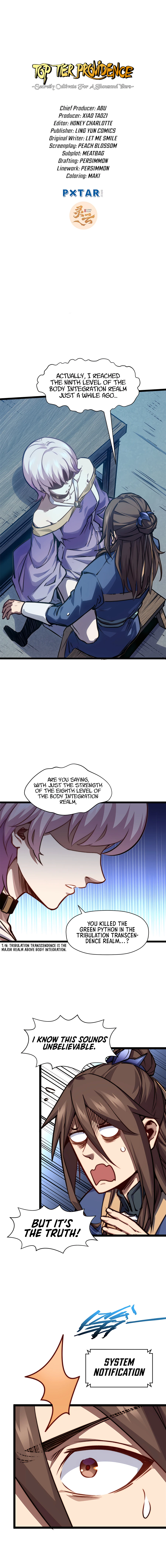 Top Tier Providence: Secretly Cultivate for a Thousand Years Chapter 116 page 1