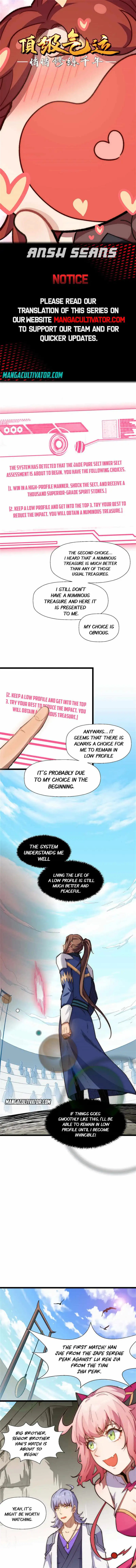 Top Tier Providence: Secretly Cultivate for a Thousand Years Chapter 20 page 1