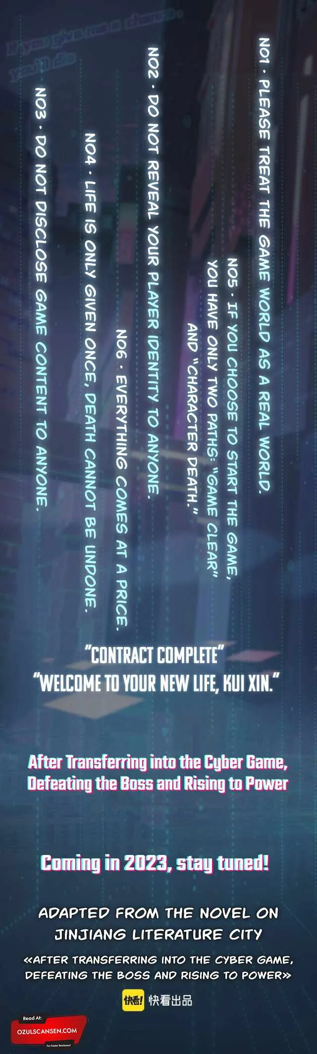 Transmigrating Into the Cyber Game After Being on Top for Killing BOSS Chapter 0 page 1