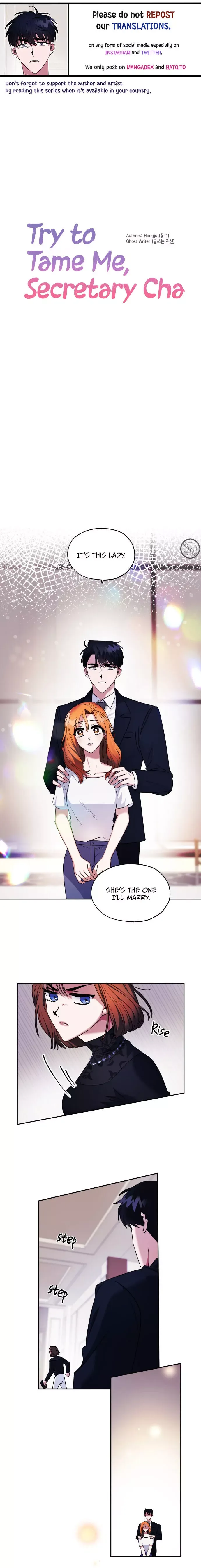 Try To Tame Me, Secretary Cha Chapter 2 page 1