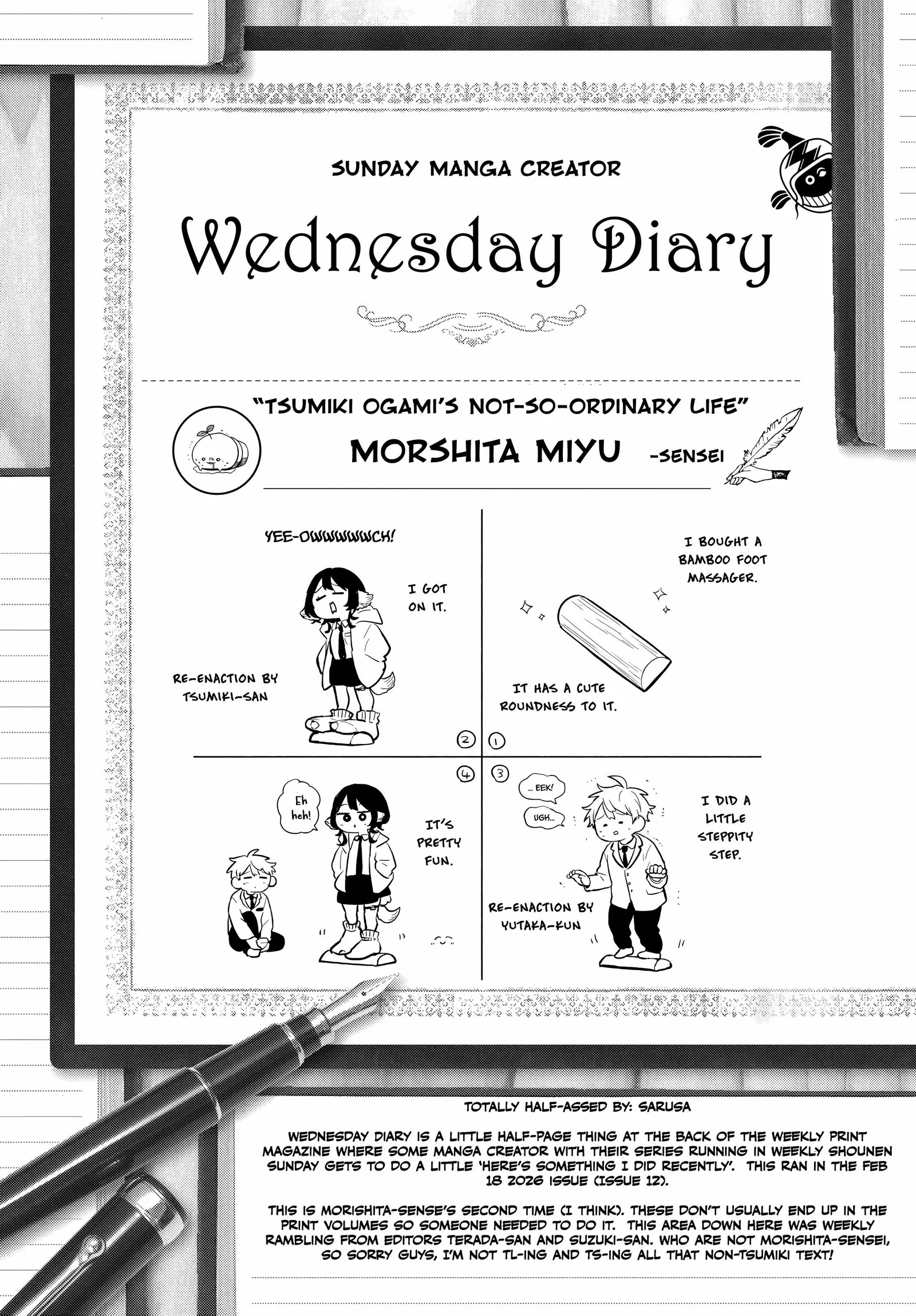 Tsumiki Ogami & the Strange Everyday Life. Chapter 90.5 page 1