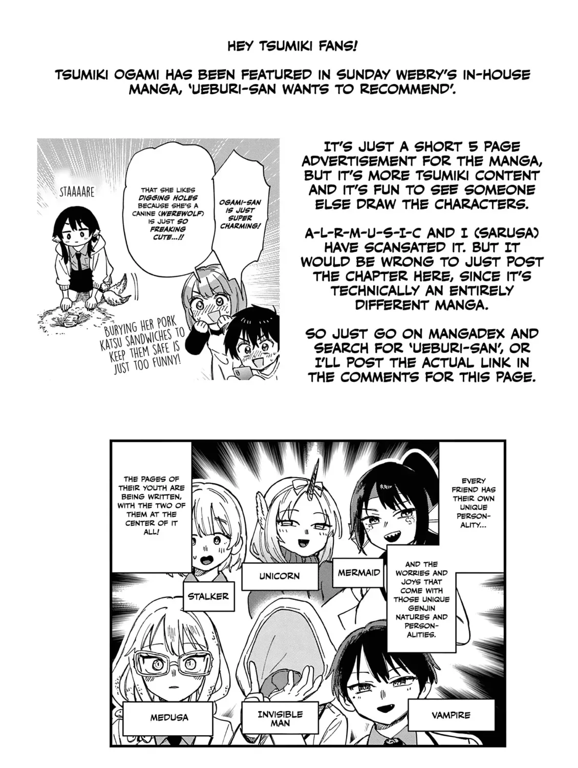 Tsumiki Ogami & the Strange Everyday Life. Chapter 97.1 page 1