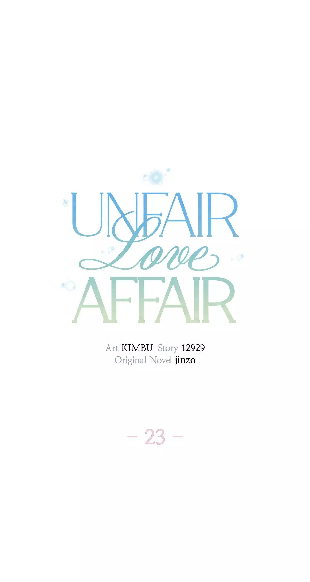 Unfair Love Affair Chapter 23 page 1