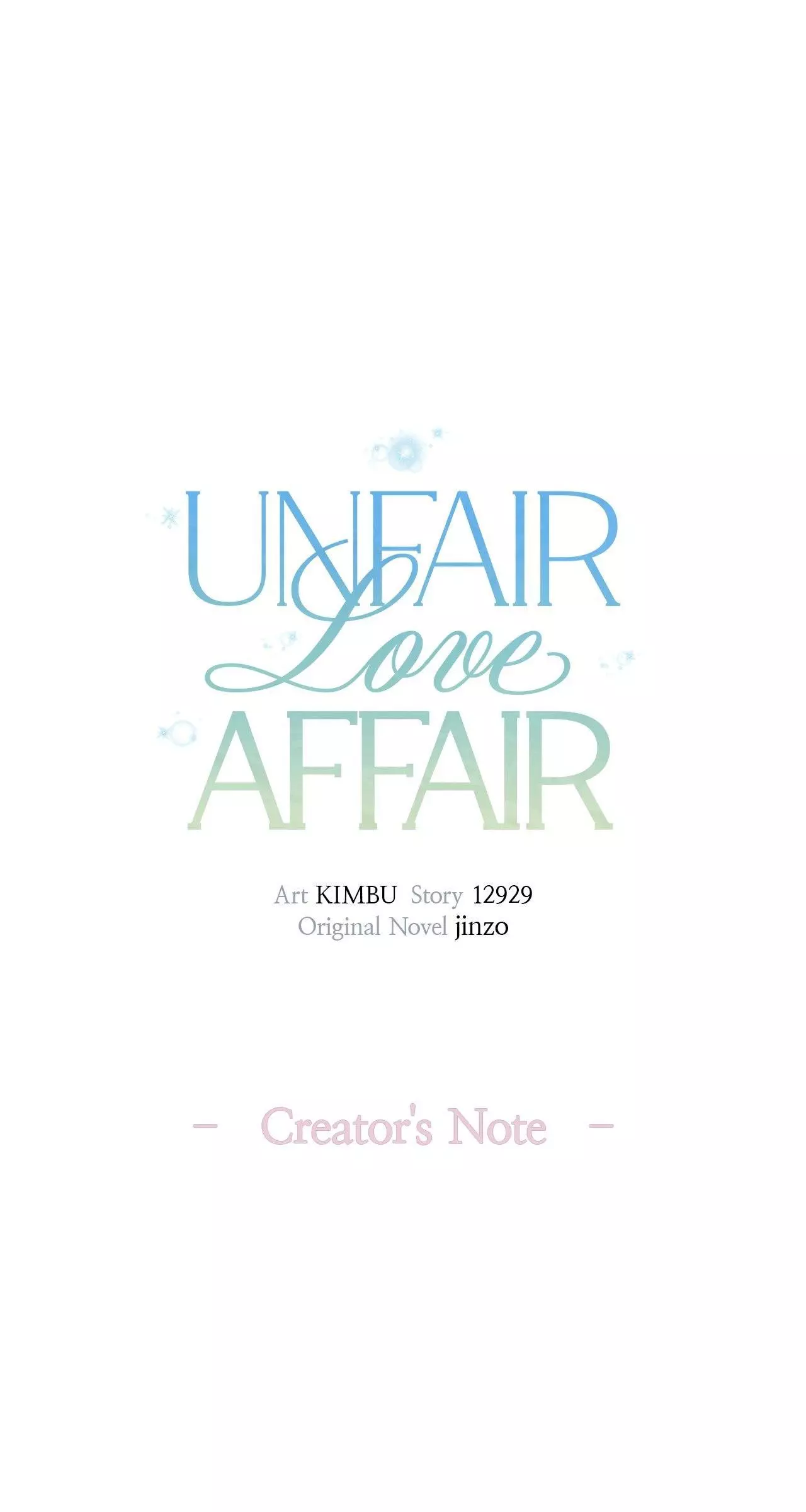 Unfair Love Affair Chapter 31.5 page 1