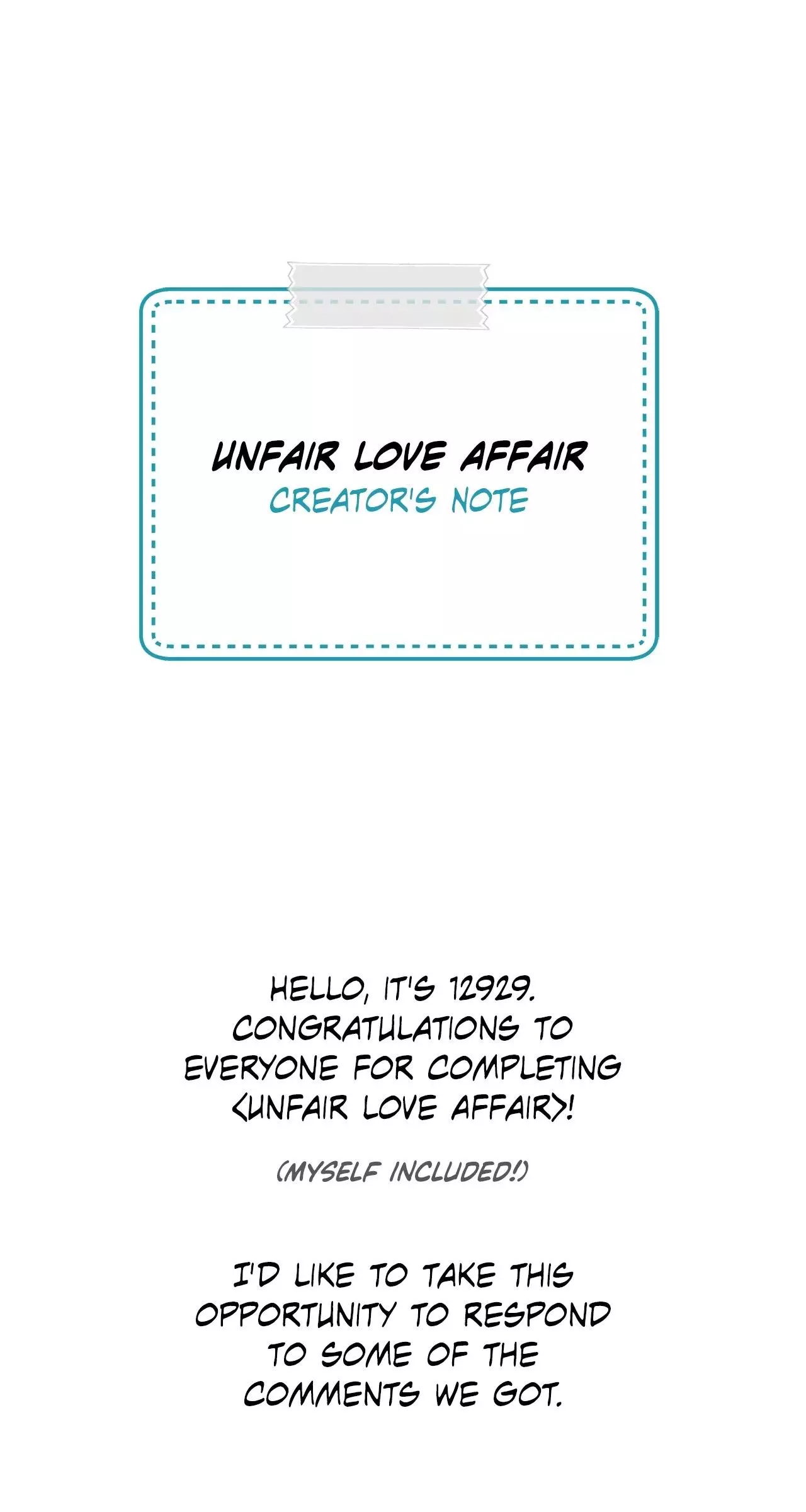 Unfair Love Affair Chapter 52.5 page 3