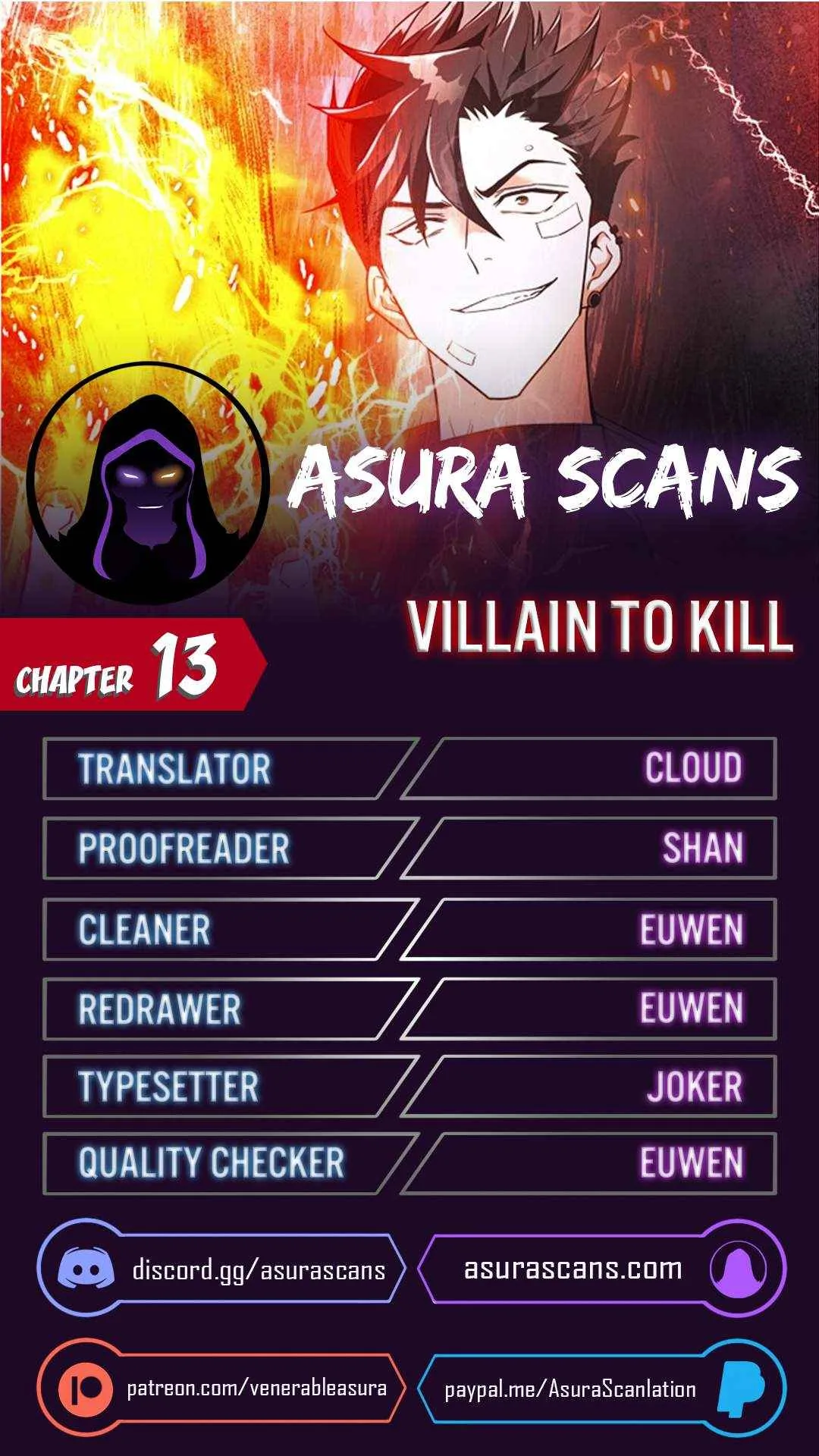 Villain To Kill Chapter 13 page 1