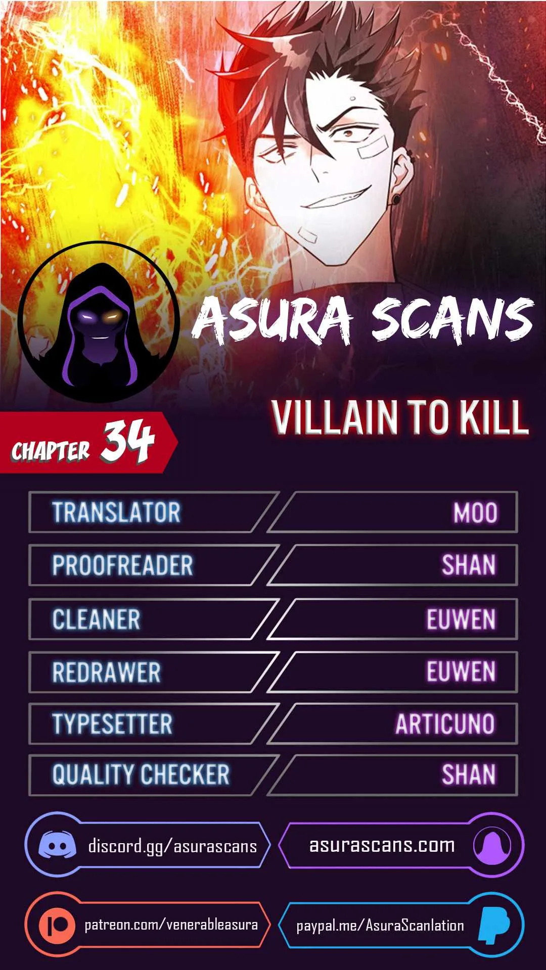 Villain To Kill Chapter 33.2 page 1