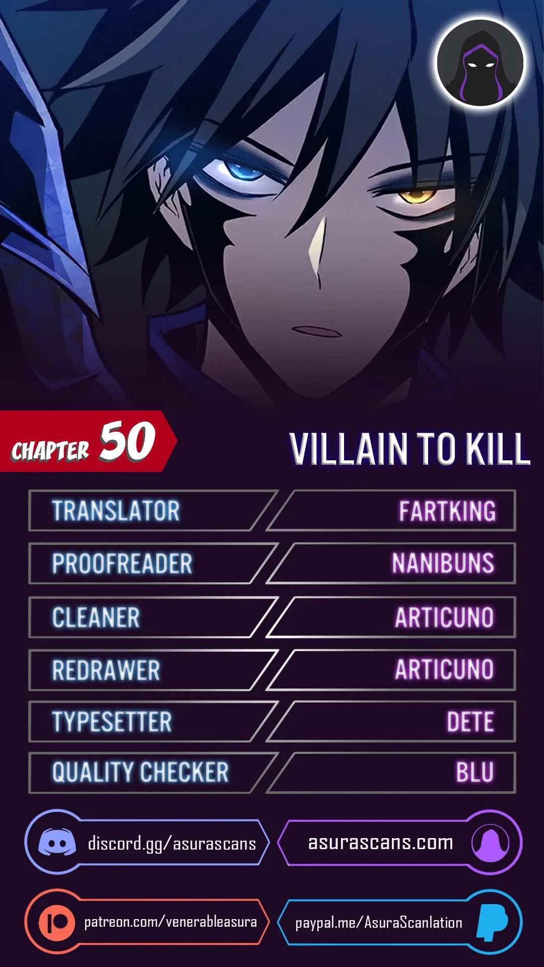 Villain To Kill Chapter 50 page 1
