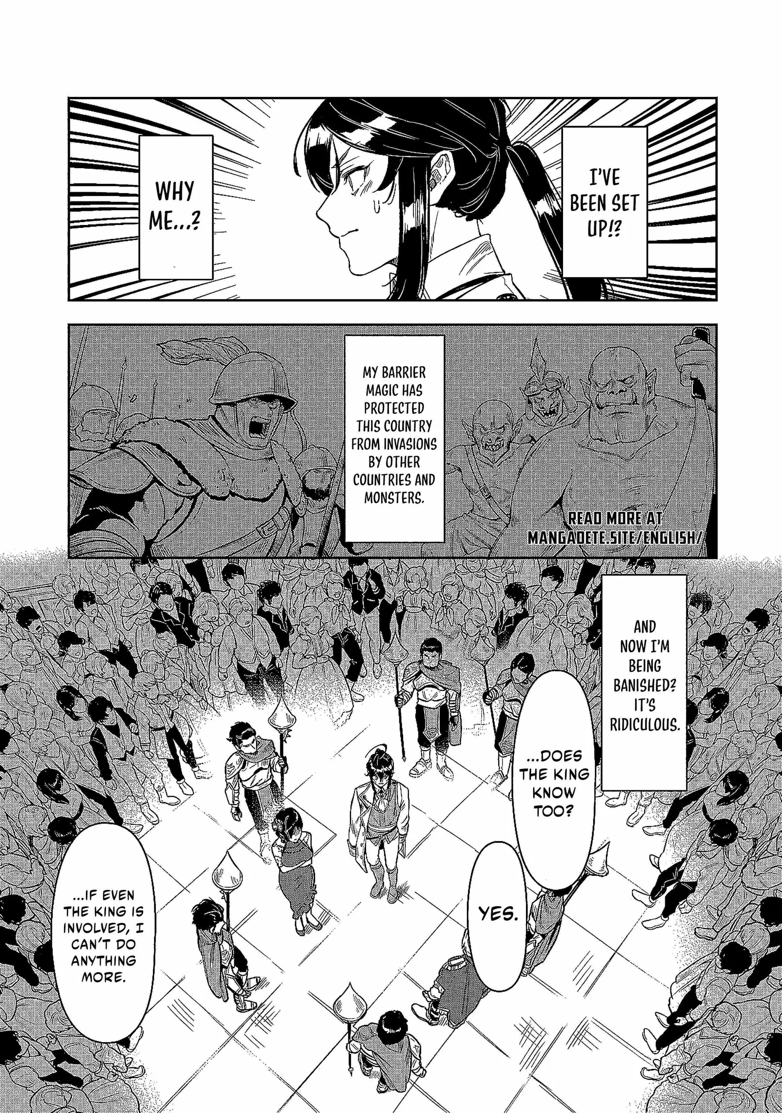 When I Put up the Strongest Barrier in the Country, It Became Too Peaceful and I Was Banished. They Did Know That That Barrier Isn't Permanent, Right? Chapter 1 page 14