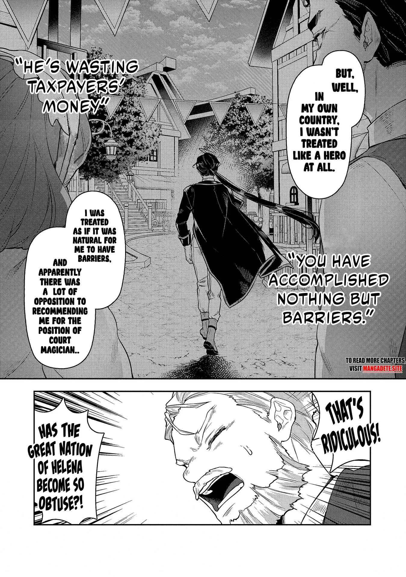 When I Put up the Strongest Barrier in the Country, It Became Too Peaceful and I Was Banished. They Did Know That That Barrier Isn't Permanent, Right? Chapter 4 page 4