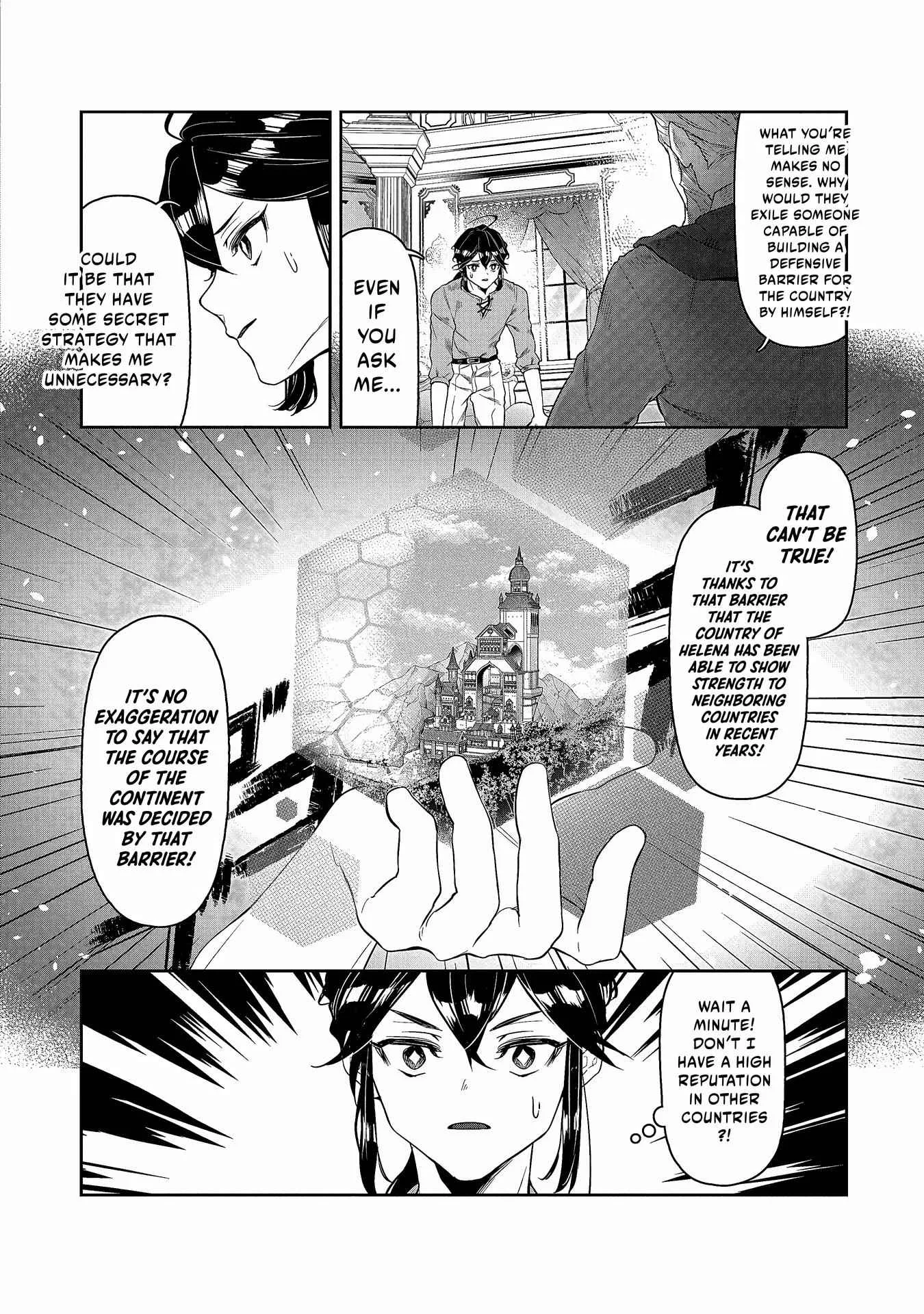 When I Put up the Strongest Barrier in the Country, It Became Too Peaceful and I Was Banished. They Did Know That That Barrier Isn't Permanent, Right? Chapter 4 page 3