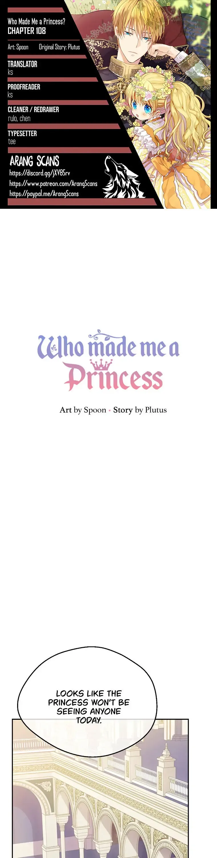 Who Made Me a Princess Chapter 108 page 1