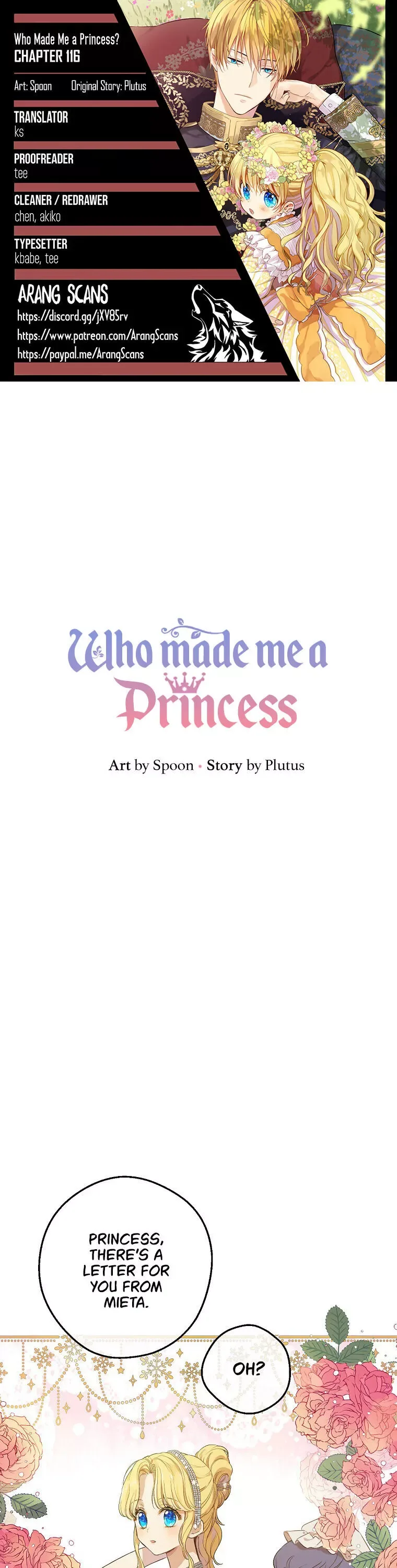 Who Made Me a Princess Chapter 116 page 1