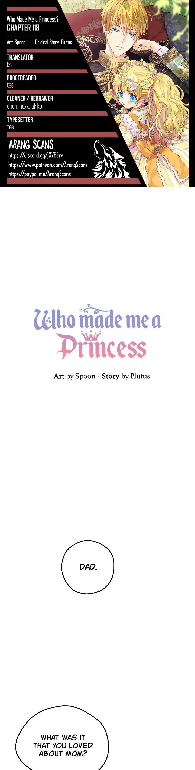 Who Made Me a Princess Chapter 118 page 1