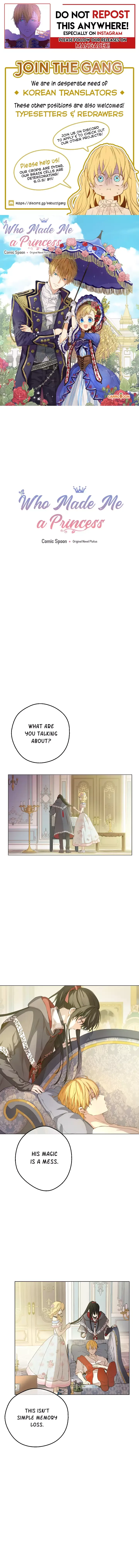 Who Made Me a Princess Chapter 70.1 page 1