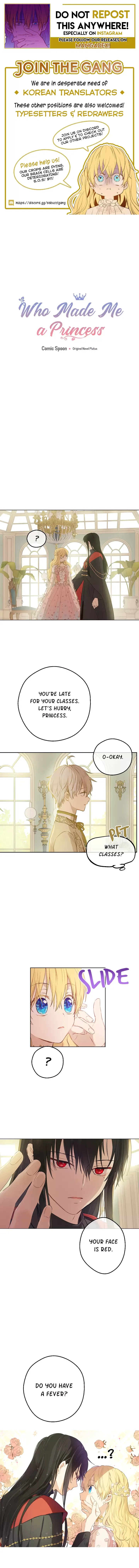 Who Made Me a Princess Chapter 75 page 1