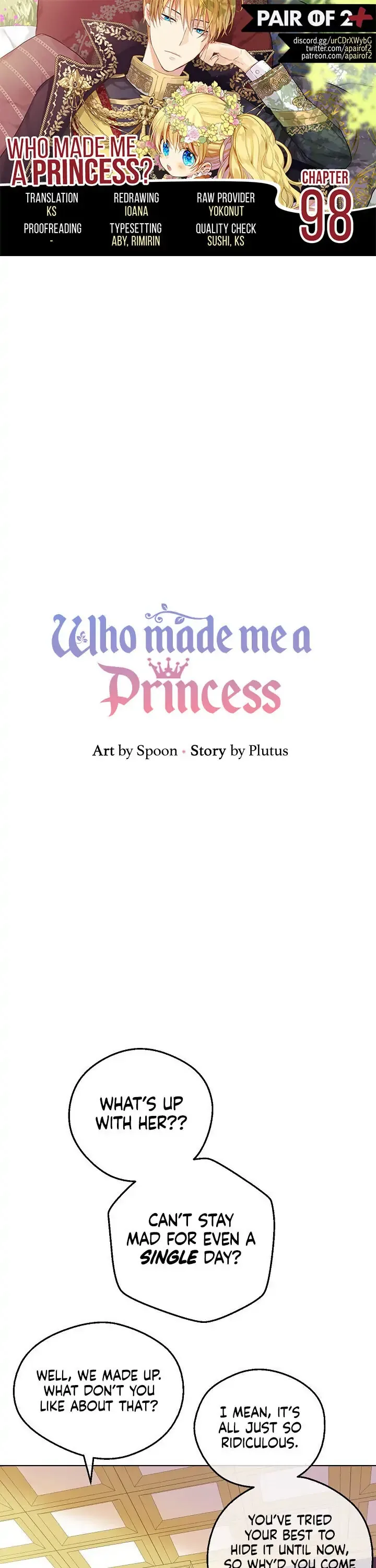 Who Made Me a Princess Chapter 98 page 1