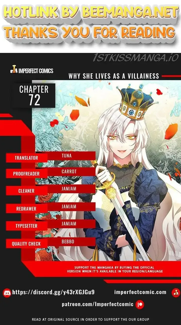 Why She Lives as a Villainess Chapter 72 page 1