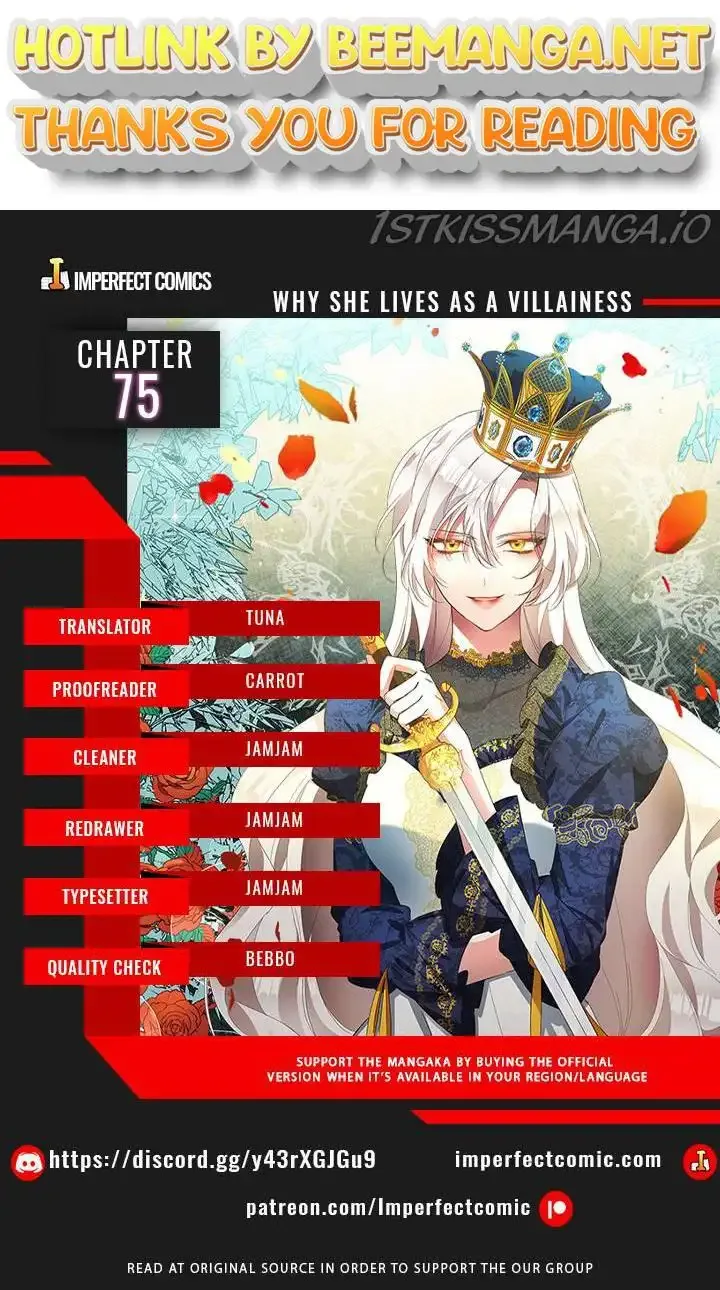 Why She Lives as a Villainess Chapter 75 page 1