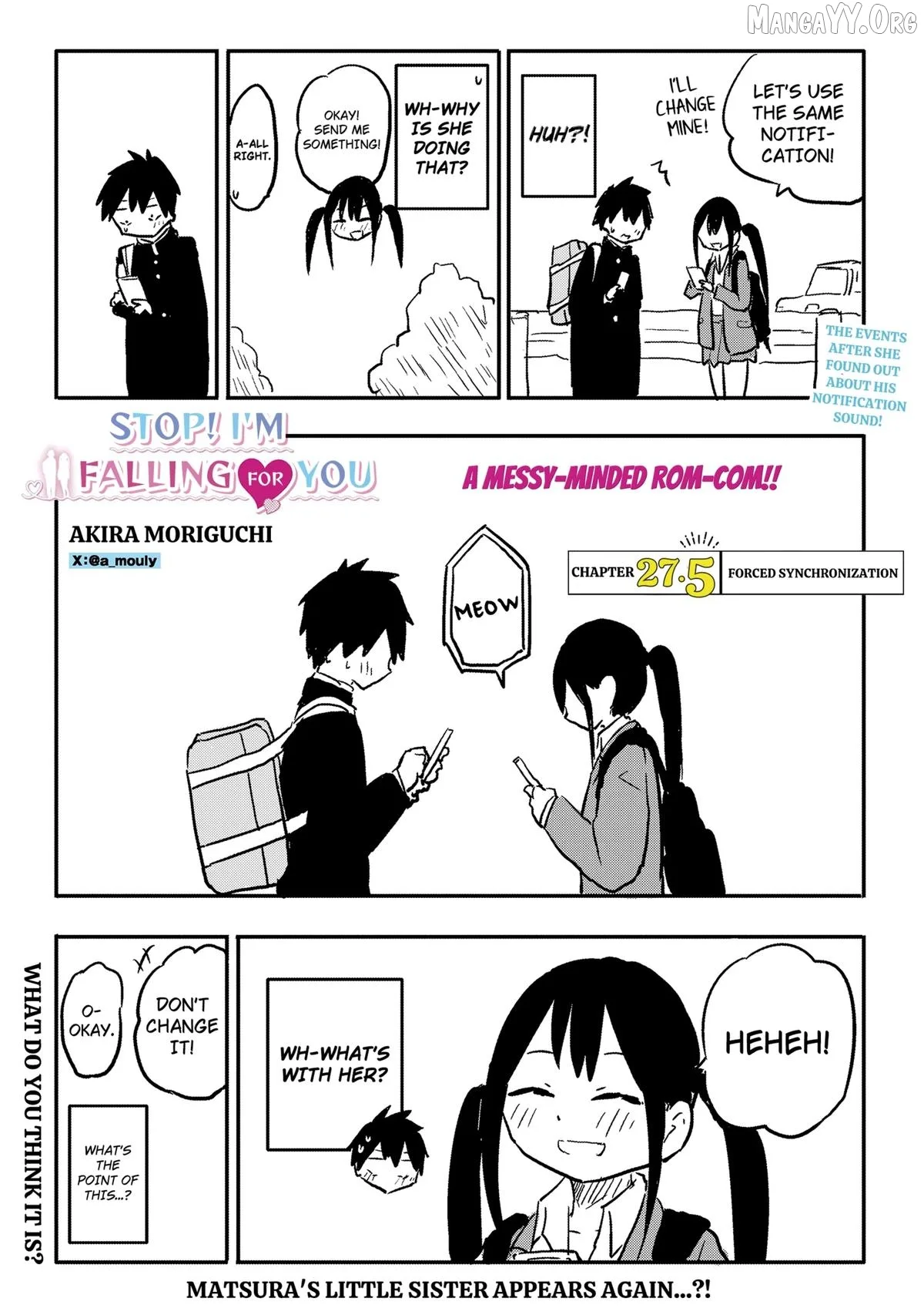 Yamero Suki ni Natteshimau Chapter 27.5 page 1