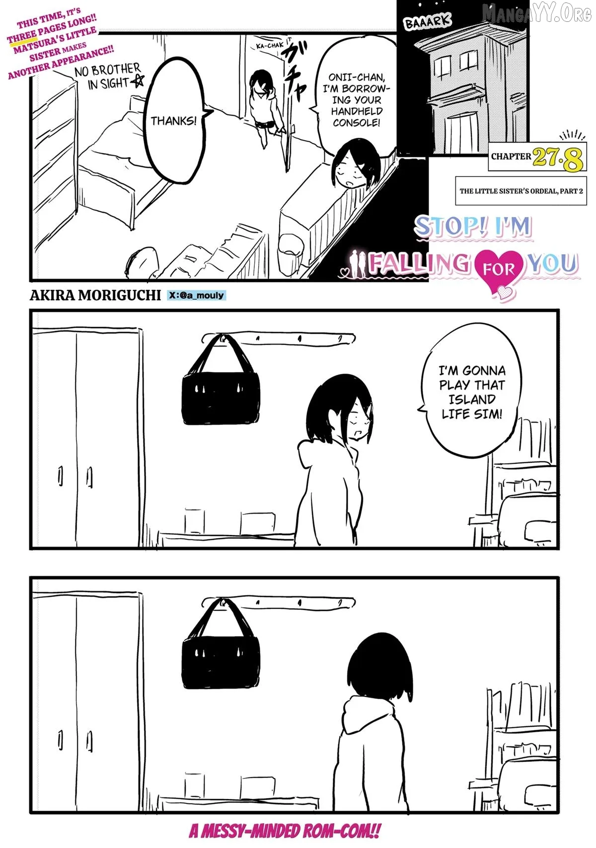 Yamero Suki ni Natteshimau Chapter 27.8 page 1