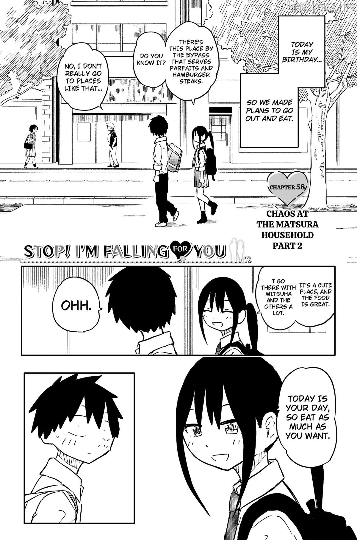 Yamero Suki ni Natteshimau Chapter 58 page 1
